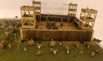Atacul barbarilor asupra unui fort roman